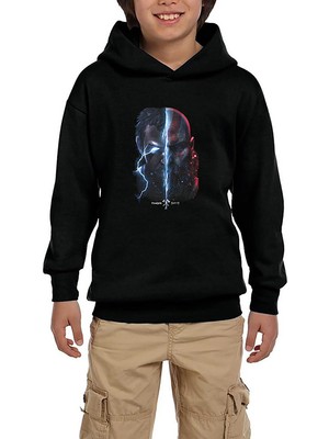 Zepplin Giyim God Of War Ragnarok Thor Siyah Çocuk Kapşonlu Sweatshirt