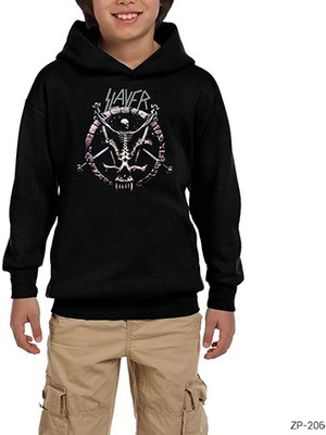 Zepplin Giyim Slayer Divine Siyah Çocuk Kapşonlu Sweatshirt