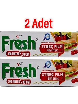 Fresh x 2 Kutu Streç Film - Gıda Streci ( 300 M - 30 cm )