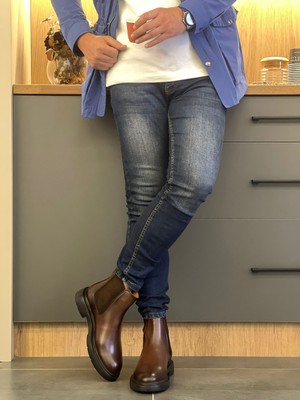 LFR-5455 Derı Merdane Bot Kahve