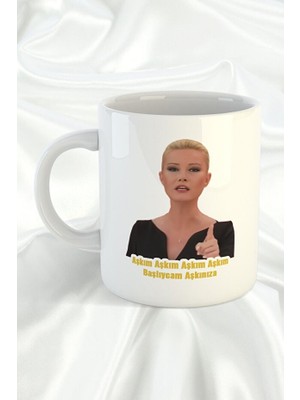 Sartre Art Müge Anlı Başlıycam Aşkınıza Kupa Bardak