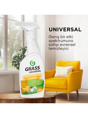 Grass Universal Cleaner Çok Amaçlı Köpük Temizleyici 600 ml – Ahşap, Cam, Metal, Kumaş ve Deri İçin Sprey
