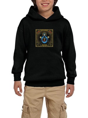 Zepplin Giyim Batushka Raskol Design Siyah Çocuk Kapşonlu Sweatshirt