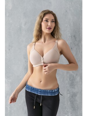 Pileli Store Gallipoli-MGP11991- Çıtçıtlı Toparlayıcı Minimizer  Sütyen Cappucino (MGP11991)