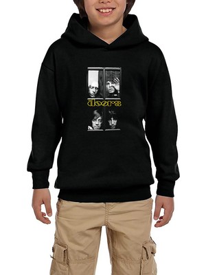 Zepplin Giyim The Doors Windows Siyah Çocuk Kapşonlu Sweatshirt
