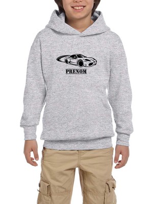 Zepplin Giyim Ferari Pronom Gri Çocuk Kapşonlu Sweatshirt