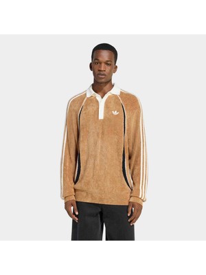 Adidas Retro Remix Teamgeist Erkek Kahverengi Polo Sweatshirt (KS5444)