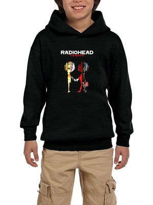 Zepplin Giyim Radiohead The Best Of Siyah Çocuk Kapşonlu Sweatshirt