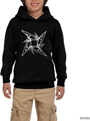 Zepplin Giyim Metallica Blade Dream Siyah Çocuk Kapşonlu Sweatshirt