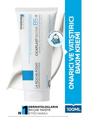 La Roche-Posay Cicaplast Baume B5 100 ml- Kuru ve Tahriş Olmuş Ciltler İçin Onarıcı Bakım Kremi