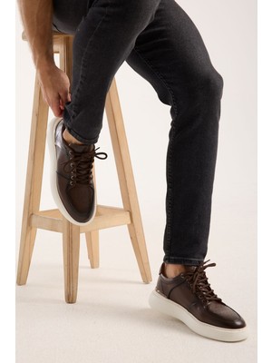 LFR-F065 Derı Merdane Ayakkabı Kahve