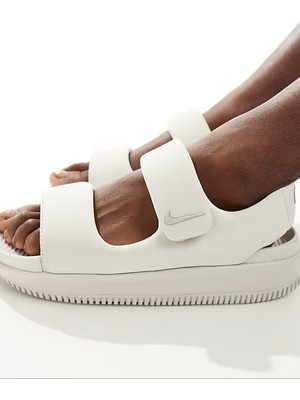Nike Calm Womens Cream Sandals Soft Bantlı Krem Kadın Sandalet