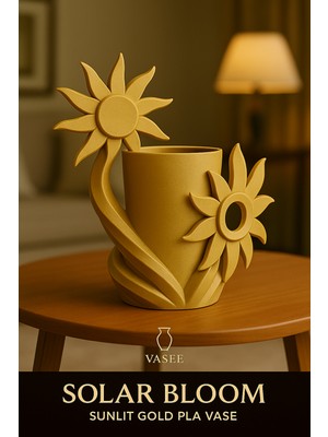 Noctabir Aydınlık Mekanlar Için Solar Bloom Vazo Sanat Organizatörü