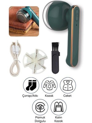 Markafox Saplı Oval Tiftik Temizleme Makinesi USB Şarjlı Kumaş Tüy Alma Cihazı Kazak Ceket Çorap Için Uygun