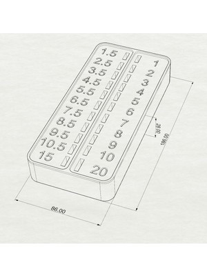 Noctabir Fileto Ölçü Düzenleyicisi