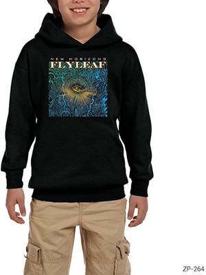 Zepplin Giyim Flyleaf New Horizons Siyah Çocuk Kapşonlu Sweatshirt