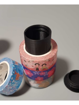 Noctabir Washi Bant Tutucu / Seyahat Kırtasiye Organizatörü | 25MM Çap