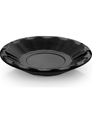 Tria Kırılmaz Çay Tabağı 12 Adet 11 cm Siyah TR304B