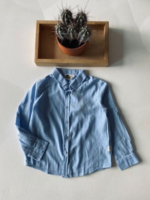 RG Brand Genç Erkek %100 Keten Gömlek_RG3386