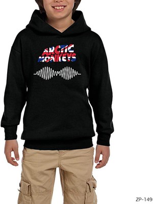 Zepplin Giyim Arctic Monkeys 1 Siyah Çocuk Kapşonlu Sweatshirt