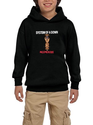 Zepplin Giyim System Of A Down Mezmerize Siyah Çocuk Kapşonlu Sweatshirt