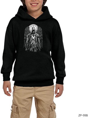 Zepplin Giyim Assassins Creed Wing Siyah Çocuk Kapşonlu Sweatshirt