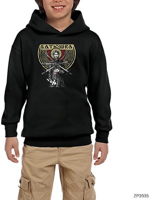 Zepplin Giyim Bathuska Raskol Siyah Çocuk Kapşonlu Sweatshirt