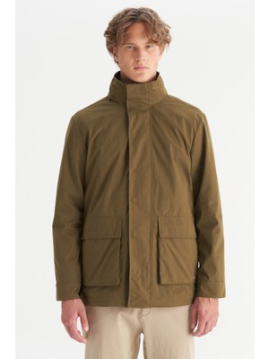 Wrangler Pamuk Karışımlı Regular Fit Dik Yaka Parka Erkek Parka W2520422 801
