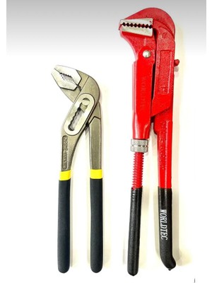 1.kalite Ford Pense Paslanmaz Profesyonel Maşalı Boru Anahtarı 1' Set