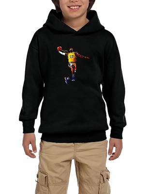 Zepplin Giyim Lebron J. Color Siyah Çocuk Kapşonlu Sweatshirt