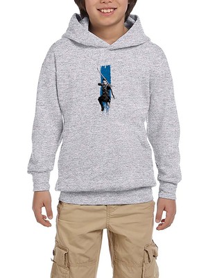 Zepplin Giyim God Of War Atreus Gri Çocuk Kapşonlu Sweatshirt