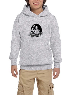 Zepplin Giyim Khabib Nurmagomedov Gri Çocuk Kapşonlu Sweatshirt