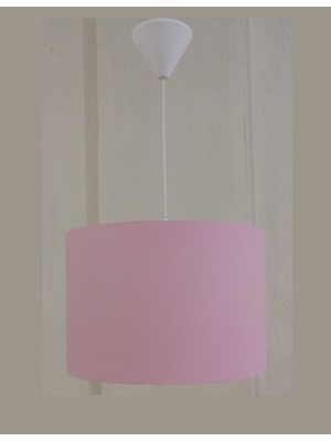 Onay Avize Pembe Kumaş Kaplama M-471 Salon Oturma Odası Yatak Odası Genç ve Çocuk Odası Avize Sarkıt