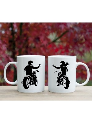 Alpşan Ticaret Sevgili Kupası Ikili Set | Karikatür Aşk Temalı Hediye Kupa Bardak | Sevgililer Günü Hediyesi