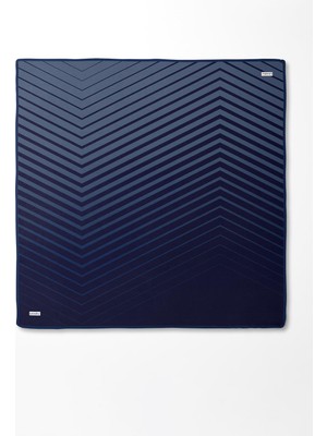 Koyu Indigo Levidor Twill Ipek Eşarp 42