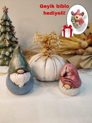 Gardenya Noel ( Yılbaşı ) Biblo 3 ' Lü Set Model 4