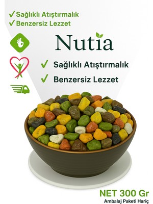 Leblebici Hanım Nutia Lüks Çikolata Kaplama Çakıl taşı 300 gr