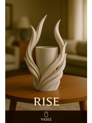 Noctabir Cesur Sıcaklık Için Alev Şeklindeki Vazo Sanat Düzenleyicisi