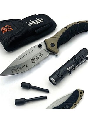 İşte Bu Kişiye Özel Isimli Columbia Takım Baskılıkamp Çakısı Fenerli Brv.  FST-3070 21.5 cm