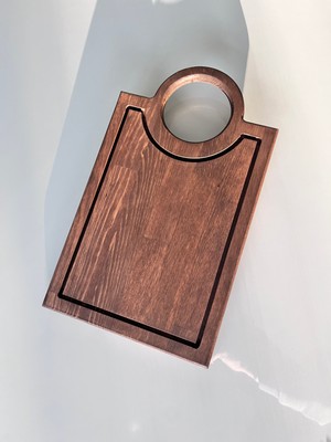 Famwood Art Doğal Ahşap Peynir ve Sunum Tabağı Dikdörtgen %100 Çam Ağacı