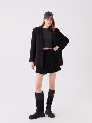 Lc Waikiki Yeni Sezon Kadın Beli Lastikli Düz Şort Etek