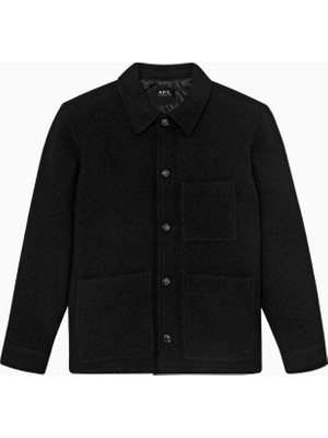 A.p.c Siyah Lüks Italyan Yün Emile Gömlek-Ceket