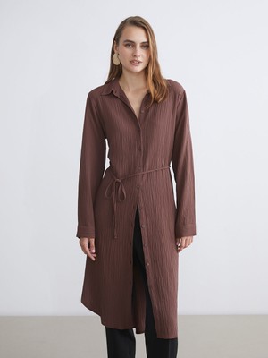 Lc Waikiki Yeni Sezon Dokulu Oversize Kadın Gömlek Tunik