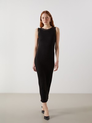 Lc Waikiki Yeni Sezon Bisiklet Yaka Dokulu Elbise