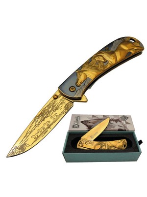 İşte Bu Columbia Atlı Çakı FX-2021-A 20 cm Kutulu Paslanmaz Cep Çakı