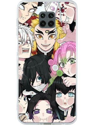 TechTree Redmi Note 9 ve 9s Uyumlu Demon Slayer Manga Baskılı Silikon Kılıf