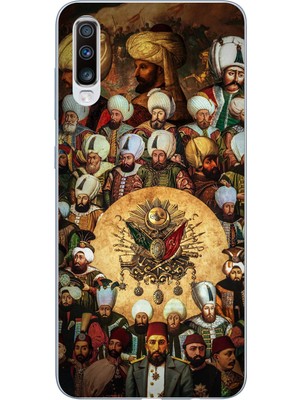 TechTree Samsung Galaxy A30S - A50 Uyumlu Osmanlı Padişahları Baskılı Silikon Kılıf