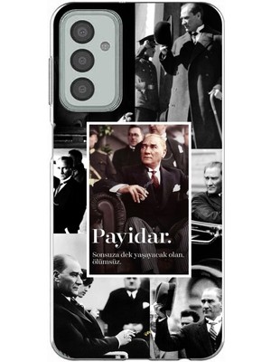 TechTree Samsung Galaxy M13 - M23 Uyumlu Atatürk Payidar Baskılı Silikon Kılıf