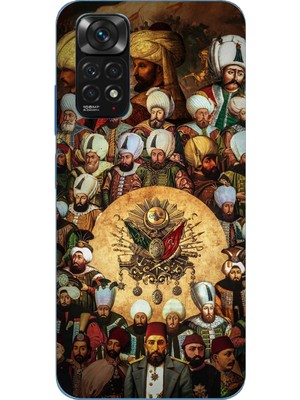 TechTree Redmi Note 11 - 11S Uyumlu Osmanlı Padişahları Baskılı Silikon Kılıf