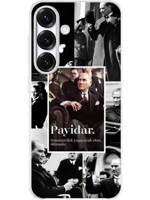 TechTree Samsung Galaxy S25 Plus Uyumlu Atatürk Payidar Baskılı Silikon Kılıf